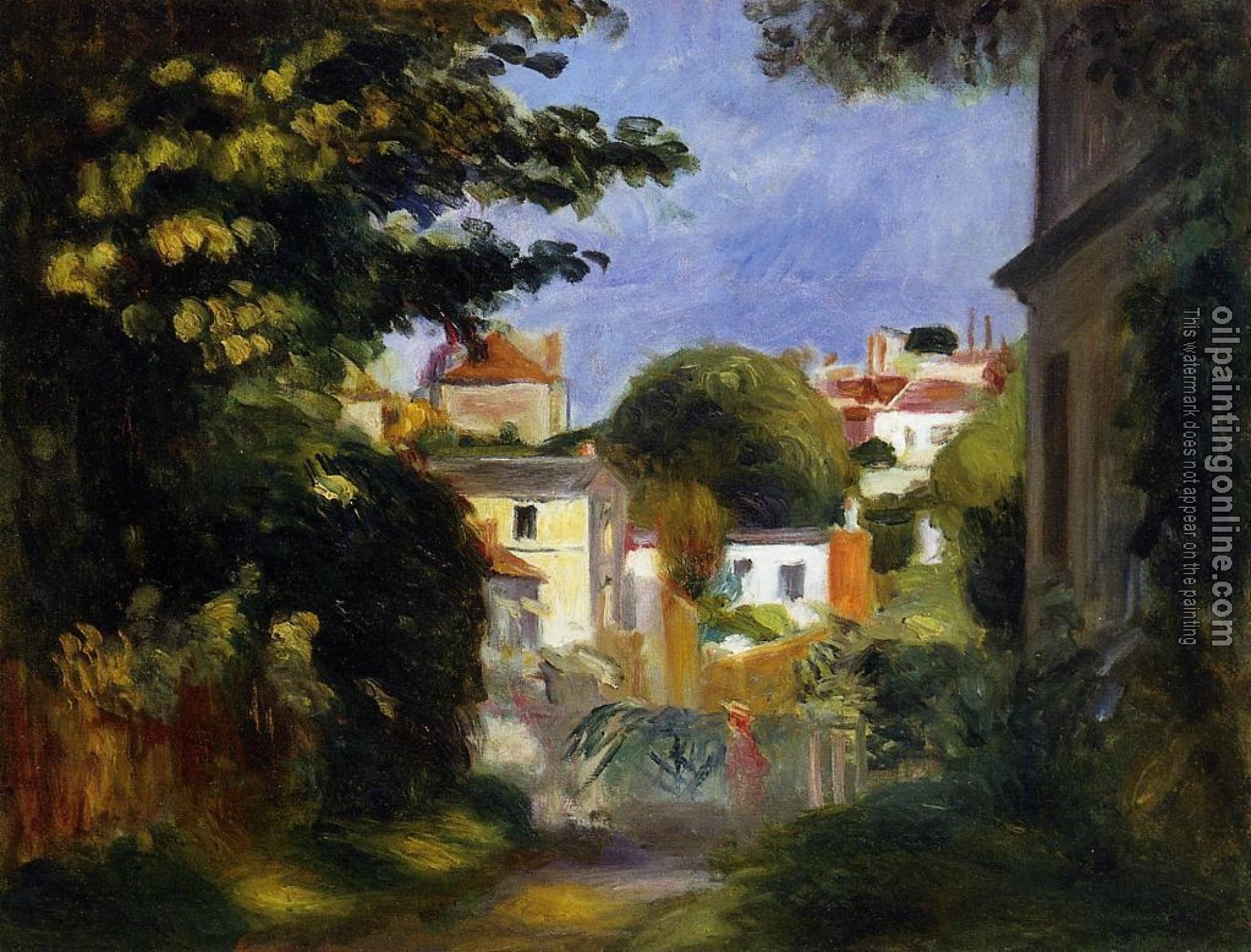 Renoir, Pierre Auguste - House and Figure among the Trees